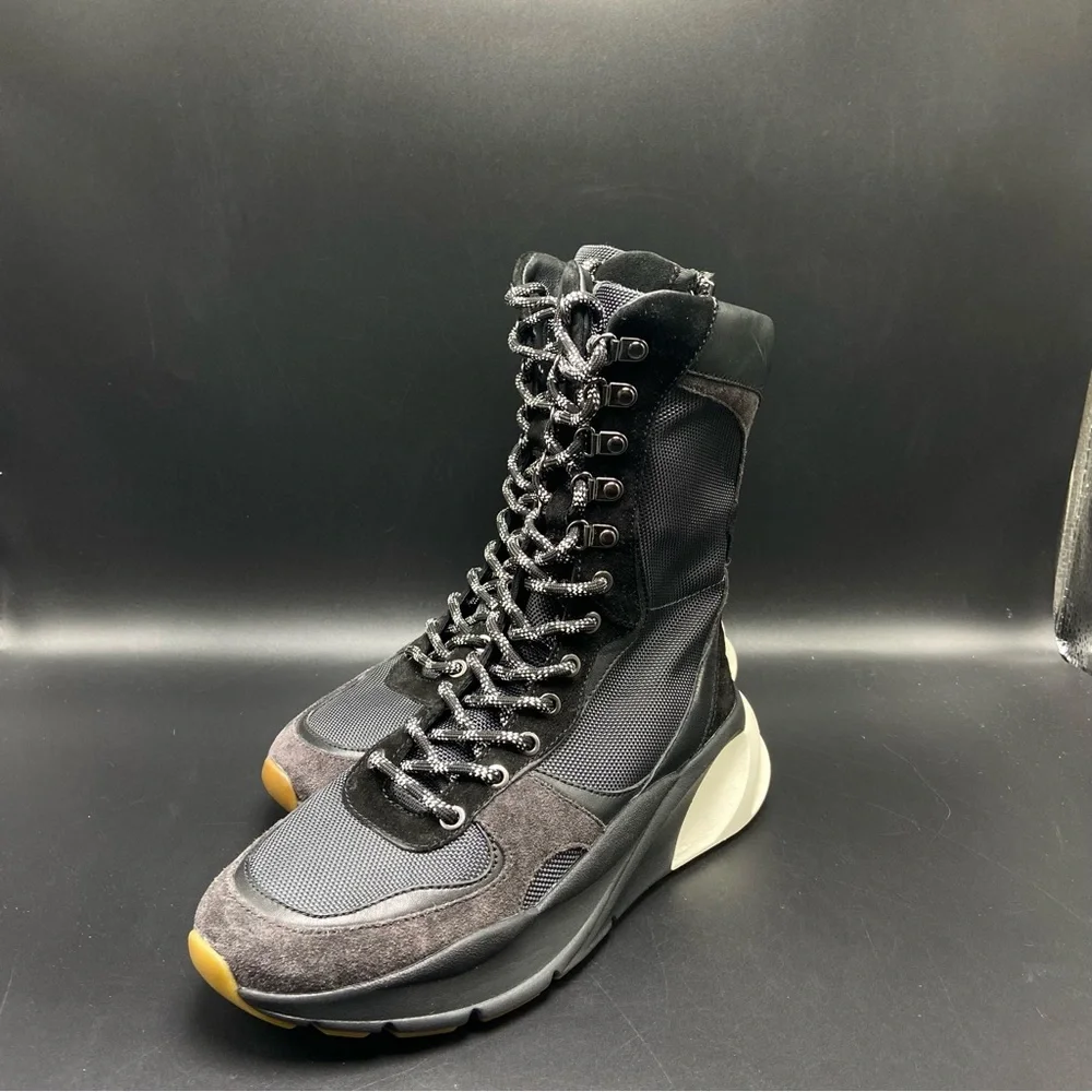 Tory Burch Sawyer Boxer High Top Sneaker Boots Women's Size 6‎ New W/Box